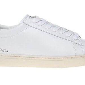 Armani Jeans Men's Low Cut Script Fashion Sneaker, White, 8.5 M US